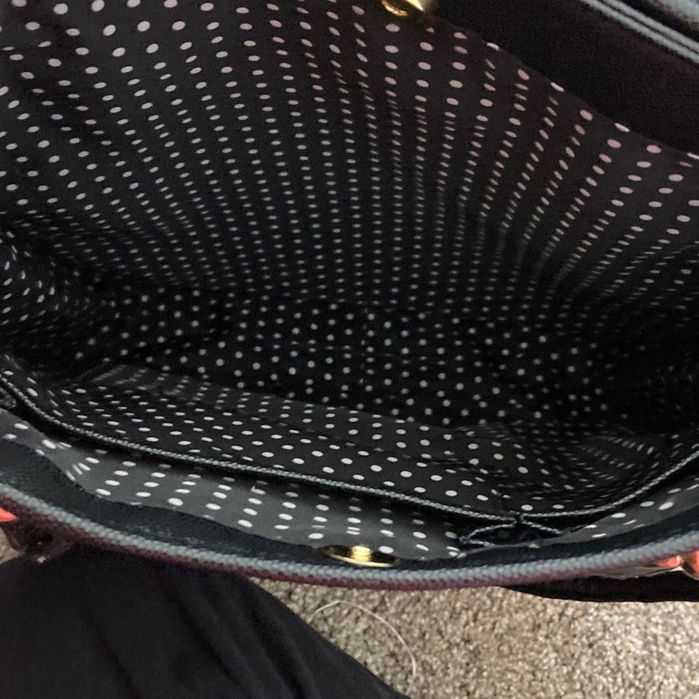 Lulu Guinness Black Purse with Gold Accents - Picture 6 of 11